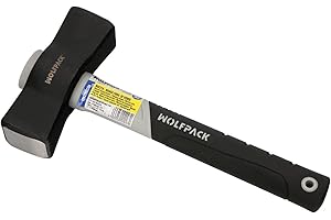 WOLFPACK LINEA PROFESIONAL Maceta Mango Fibra Vidrio Mango Fibra Vidrio Con Empuñadura Antideslizante. 1500 Gramos 28 cm.