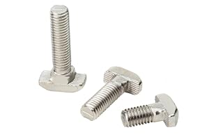 Hammarskruv i rostfritt stål, T Bolt 50st Kolstål for aluminiumprofiler M5 M6 M8(20-M5x20)