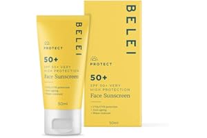 Belei - Protection solaire pour le visage, SPF 50+, UVA/UVB, anti-vieillissement, 50 ml
