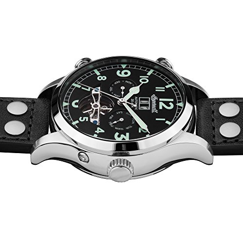 Ingersoll Herren Analog Automatik Uhr mit Leder Armband I02102