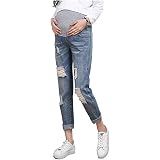 Primavera Autunno Jeans Strappati Donna Pantaloni Premaman Regolabili Denim  Blu Gravidanza Estensione Leggings maternità Waistband : Amazon.it:  Abbigliamento
