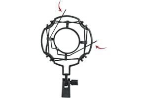 Gator Frameworks - Soporte universal para micrófonos de 55 a 60 mm de diámetro (GFW-MIC-SM5560)