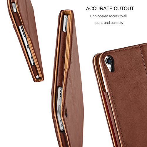 iPad PRO 10.5″ Hülle – JAMMYLIZARD Ledertasche Smart Case mit Standfunktion für iPad PRO 10.5″, BRAUN & HONIG, [MIT STIFT-HALTER] - 5