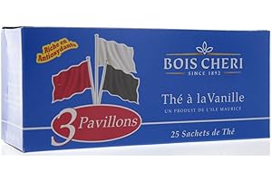 TASTE OF PARADISE BY MAURITIUS Bois Cheri Schwarztee mit Vanillegeschmack - Trois Pavillons (50g - 25 Beutel)