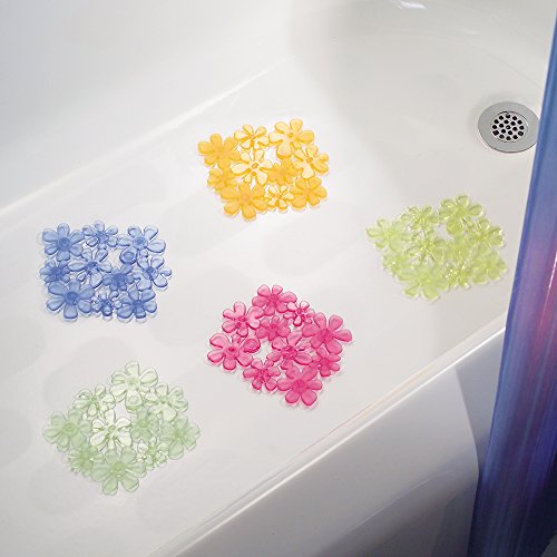 InterDesign 30429EU Blumz Tub Treadz, 6-er Set, farbig sortiert - 2