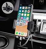 Support Téléphone Voiture Universel【Nouvelle Version】 Quntis Support Voiture d'Air Vent pour GPS iPhone X 8 7 Plus Se 6S Samsung Galaxy S6 S7 Blackberry Nexus HTC Motorola Sony