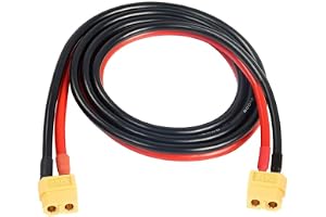 CY Strömkabel XT60 hona till hona 12AWG förlängningskabel kontakt för RC-batteri bärbar kraftstation solpanel