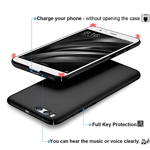 Negro Ultra-delgado Funda Case Cover y Protector de Pantalla Para Xiaomi Mi 6 Vooway   MS70361