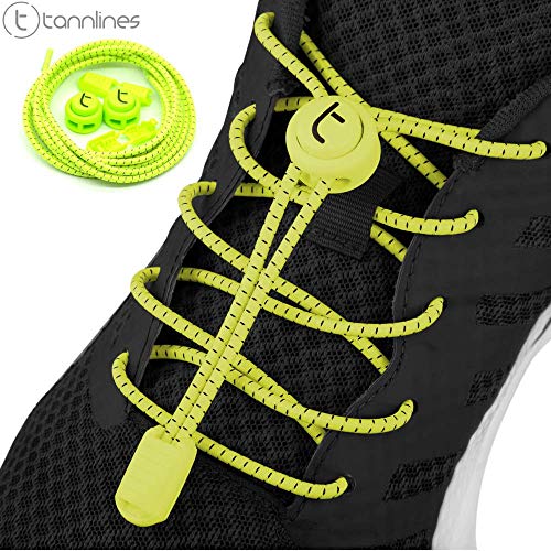 TannlinesNo Tie Laces Elastic Lacing System for Sports Shoes for  Running, Marathons, Trekking, Golf, Football, Tennis, Triathlon and All  Athletic