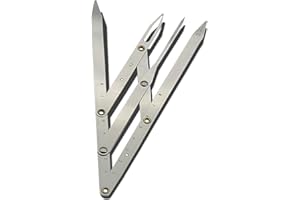 Eterspr Regla de Medición Cejas, Regla de Cejas de Proporción Dorada, Accesorios de Maquillaje Semipermanentes (Plata)