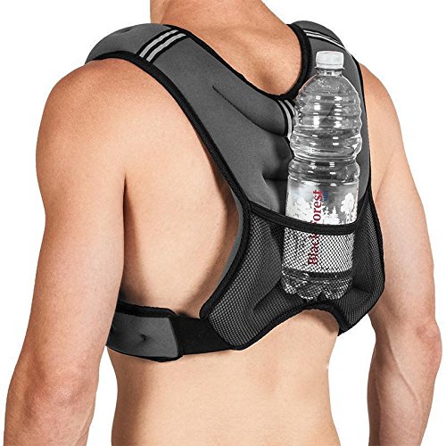Gewichtsweste X-Style Laufweste Weight Vest Trainingsweste Schwarz/Grau | 5-10 KG - 6