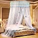 Produktbild JHDUID Romantic Princess Round Lace Moskitonetze, feinkörnigere Netze, Anti-Moskito und Insekten sind einfacher,White