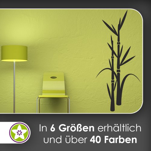 Bambus - Pflanze - Dekoration Wandtattoo in 6 Größen - Wandaufkleber Wall Sticker