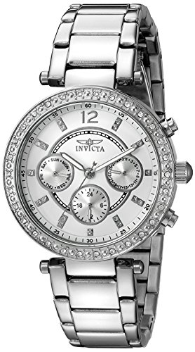 Invicta Damen-Armbanduhr Chronograph edelstahl Silber 21386