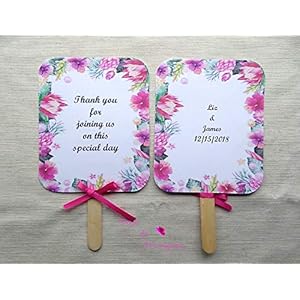 50 Paipai-Einheiten für personalisierte Hochzeiten. Fan Hochzeit