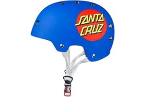 Bullet x Santa Cruz Classic Dot Skate/BMX Helmet Matt Blue Small/Medium (54-57cm) / Matt Blue