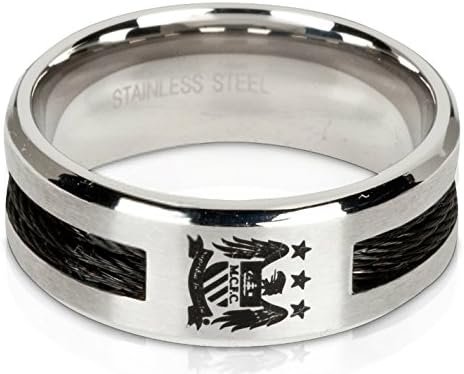 Manchester City Black Inlay Ring (Medium)