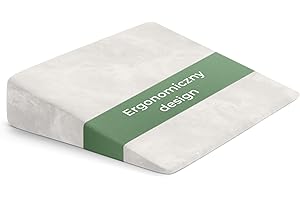 Poduszka klinowa Well B4 do łóżka i na kanapę, poduszka refluksowa dla dorosłych - Stałe oparcie poprawiające krążenie krwi, poduszka antyrefluksowa, poduszka do czytania, wzmacniacz snu