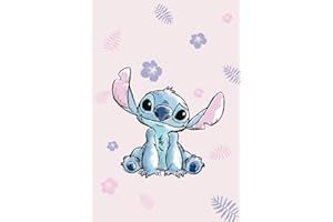 Jerry Fabrics Lilo and Stitch koc z mikrofibry, różowy, 100 x 150 cm, 100% poliester