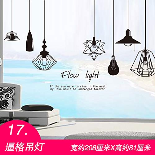 Preisvergleich Produktbild Wandaufkleber Wandtattoo Wohnzimmerwanddekoration, Jungenschlafsaal Tapete, Klebrige Studenten, Meereszeitung, 17 Erzwungene Pendelleuchte, Groß