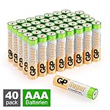 PACKUNGSINHALT: 40 Stück Alkaline Batterien AAA/Micro/LR03 im praktischen Multi-Sparpack (4x 10er Shrink zur kmfortablen Entnahme und Lagerung)