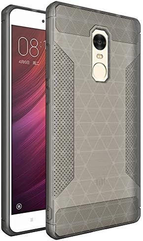 For Xiaomi Redmi Note4/Note4X Case Cover With TPU (soft) Translucent Design + Matte Resilient [Drop Protection] [Anti-Scratch] Internal Geometric Stripes Design, With Radiating Function Case For Redmi Note4/Note4X-gray