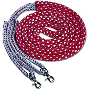 Longierhilfe rot/grau | Longiertrainingssystem | Longierzügel Longing System Gr. Pony