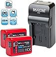 Baxxtar RAZER 600 II Ladeger&auml;t 5 in 1 + 2x Baxxtar PRO ENERGY Akku f&uuml;r Sony NP-FW50 (echte 1080mAh) passend zu Sony ILCE QX1 Alpha 5000 5100 6000 6300 Alpha 7 und 7 II 7S CyberShot DSC RX10 -- Sony NEX-6 NEX-F3 NEX-7 NEX-7B NEX-7C NEX-7K NEX-3 NEX-3N NEX-C3 Nex-5 NEX-5N NEX-5K NEX-5R SLT A55 A33 A35 A37 A3000 usw -- NEUHEIT mit Micro-USB Eingang und USB-Ausgang, zum gleichzeitigen Laden eines Drittger&auml;tes (GoPro, iPhone, Tablet, Smartphone..usw.) !!