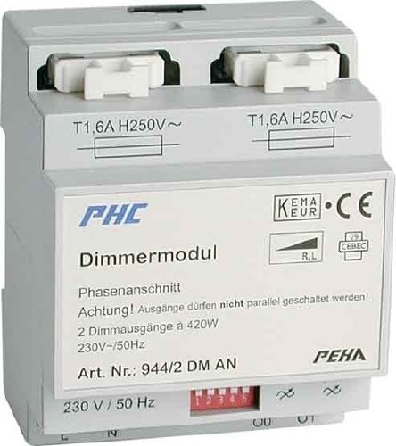 Preisvergleich Produktbild Peha Phasenabschnittdimmer D 944 / 2 DM AN