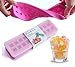 Produktbild Q-life Ice ball mold ice cube maker Eiskugel Form mini Eiswürfelbehälter 20 Hohlraum Eis Schokoladenmilch Geleeform Eis Kugeln Bällchen Eis cube Silikonform Backen Eiswürfelformen (Rose)