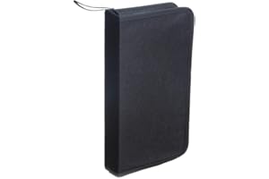 DEMACIA UKD Classeur de Portefeuille CD/DVD Robuste de 80 capacités, Rangement, étui, Sac, Support, livret (Noir)