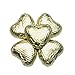 Produktbild FLAIRELLE® - Vollmilch Schokoherzen in Folie, Gold, zarte Schokoladenherzen, Hochzeit oder als Gastgeschenke, Give Aways, Valentinstag, Weihnachts-Schokolade, 50 Stück