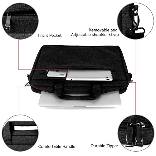 15 6-17 Zoll Laptop H  lle Umh  ngetasche iCasso Wasserfeste Multifunktions Handtasche Schulter notebooktasche Tragetasche sleeve f  r bis zu 17 zoll 
