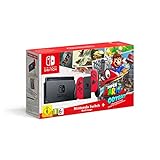 Nintendo Switch: Nintendo Switch - Red with Super Mario Odyssey code
