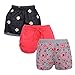 Gkidz Girls Pack of 3 Embroidered Printed and Solid Shorts Combo(JG-3PCK-SHRT-001-002-003-CMB2_MultiColor) RS.749.00