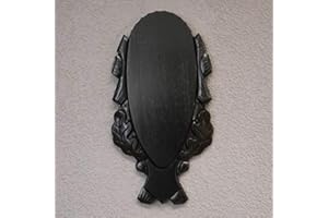 GTK - GEWEIHE & TROPHÄEN KRUMHOLZ Trophäenschild geschnitzt groß Rothirsch Geweih Hirschgeweih AF H40 cm