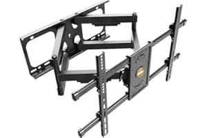 RICOO Uchwyt ścienny do telewizora, wychylny, do telewizorów 42-75 cali, uniwersalny uchwyt TV S4964, uchwyt ścienny na ścianę, uchwyt ścienny do telewizora 65 cali do 60 kg z maks. VESA 600 x 400 mm