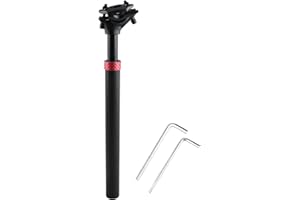 Azarxis Bike Seat Post Seatpost 25.4 27.2 28.6 30.4 30.8 31.6 x 350mm Aluminum Alloy MTB BMX Seat Post Tube Bicycle Saddle Pole with Micro Adjust Clamp for Mountain Bike Road Bike Fixie