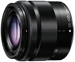 PANASONIC LUMIX G Vario Lens, 35-100mm, F4.0-5.6 ASPH., Mirrorless Micro Four Thirds, MEGA Optical I.S., H-FS35100K (USA BLACK)