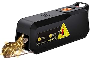 ADOGO Elektrische Rattenfallen 1800v, Mausefalle Mit Köder, Elektrische Mausfallen Für Drinnen, Humane Rattenfalle Elektrisch Mit Schmerzfrei Soforttötung Für Küche,Wohnzimmer,Büro,Keller,Lagerhäuser