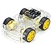 Price comparison product image TBS2652 4 wheel Robot Smart Car Chassis Kits Car Model with Speed Encoder Tracing