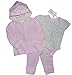 Baby Girls Tracksuit Three Piece Set Trousers Vest Hooded Jacket 0-3 Months 3-6 Months 6-9 Months and 9-12 Months (0-3 Months)