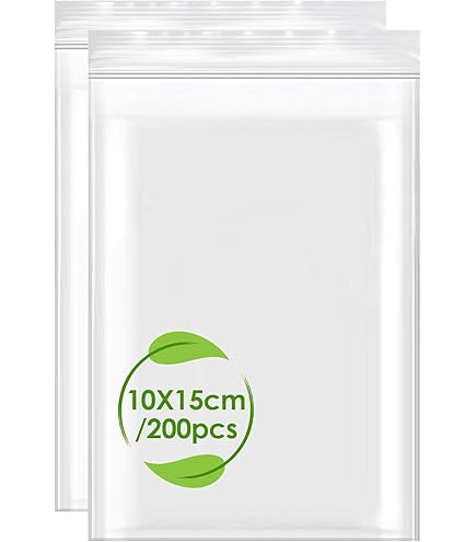 100 Sacchetti Con Zip Per Alimenti - 8x12 Cm, Trasparenti, Ermetici, Per Conservazione Cibi E Piccoli Oggetti - Foto 4