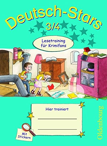 Deutsch-Stars - Allgemeine Ausgabe: 3./4. Schuljahr - Lesetraining für Krimifans: Übungsheft. Mit Lösungen