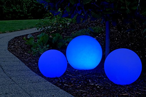Luminatos 40 LED Leucht Kugel 40 cm 16 Farben mit Fernbedienung wasserdicht - 4