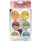 Fontenay Tırnak Glitter Ayna Tozu, Krom Glitter, Manik&uuml;r Tırnak Tozu 6'Lı Set &Ccedil;ok Renkli