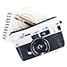 Fringoo® Women's Girls Make Up Bag Travel Wash Bag Cosmetics Pouch Organiser Toiletry Emoji Purse Pencil Case Wallet (L22 x H14 x W8 cm, Camera)