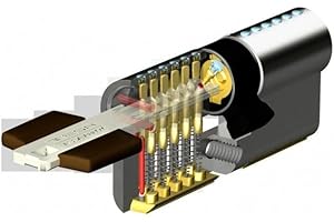 TESA ASSA ABLOY Tesa tk100 - Cilindro v2 europeo e12 30x50 e15 niquel