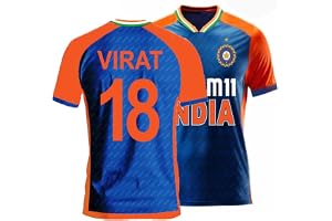 Sports India World Cup Cricket Team T Shirt Jersey for (Kid's, Boy's & Mens) L1020