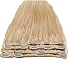 10-22" inches 70g-110g Full Head Clip in 100% Real Remy Human Hair Extensions Blonde Straight 8 Pieces Standard Weft (10"-70g, #613 Bleach Blonde)